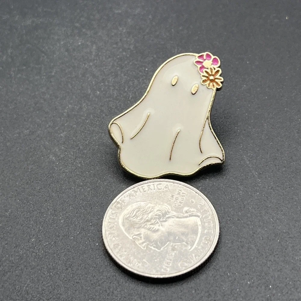 Cartoon Ghost Cute Flowers Lapel‎ Hat Pin